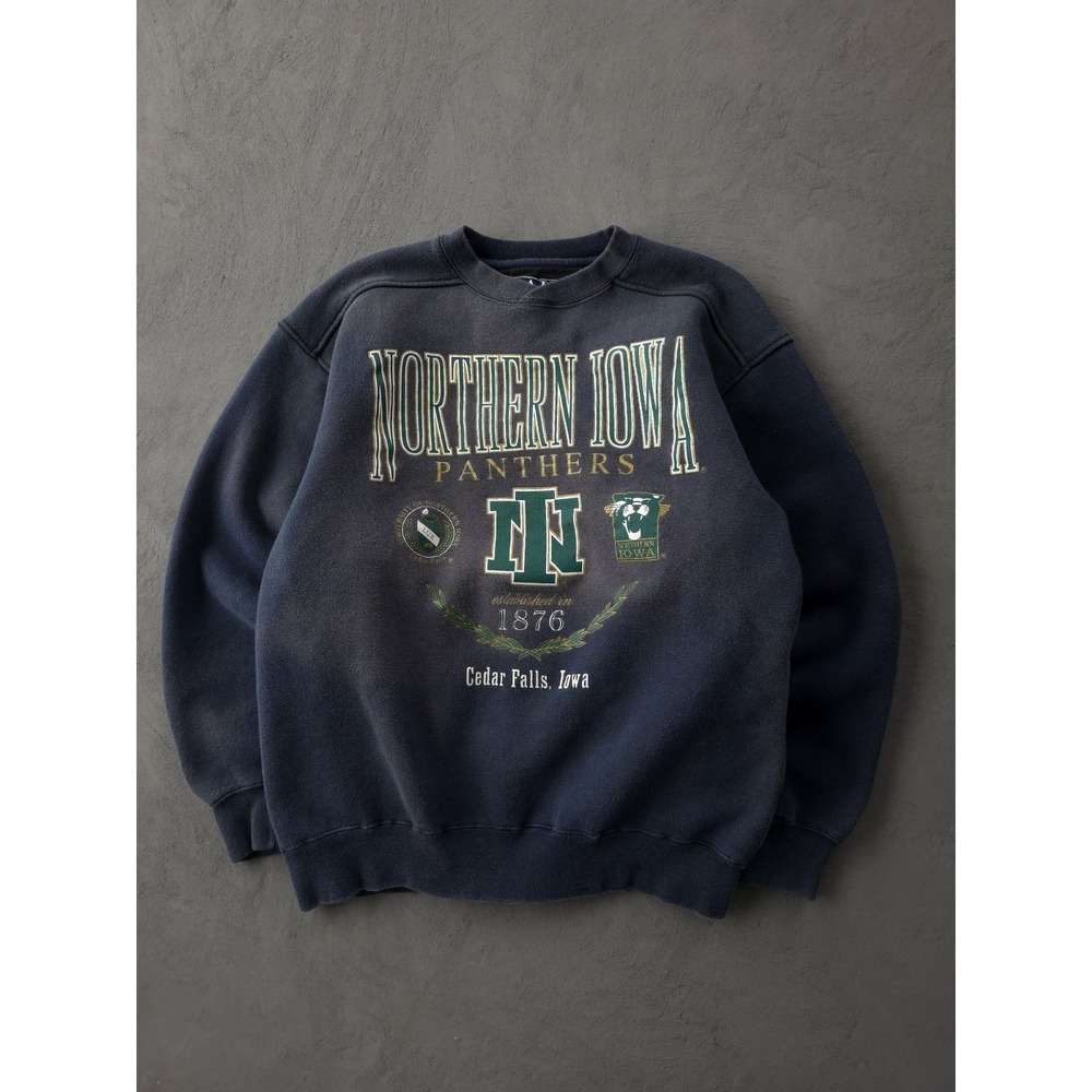 Vintage 2000s Y2K Northern Iowa University Panthers Crewneck‎ Sweatshirt M